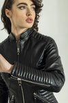 Jasmine-Moto l Noir - Cuir Dimitri